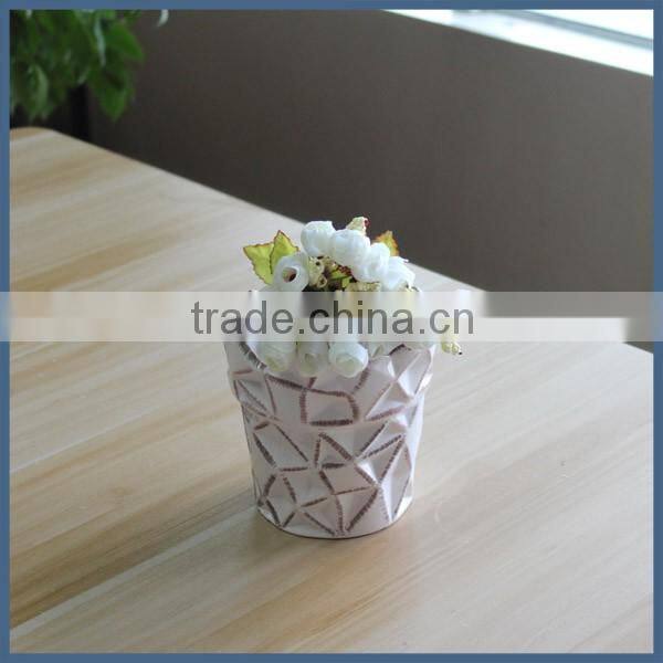 Eco-friendly dolomite ceramic flower pots wholesale