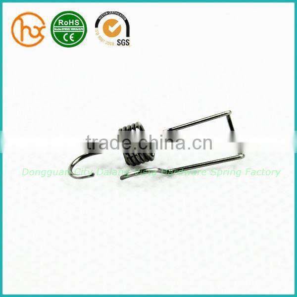 double hook torsion spring for climbing rope