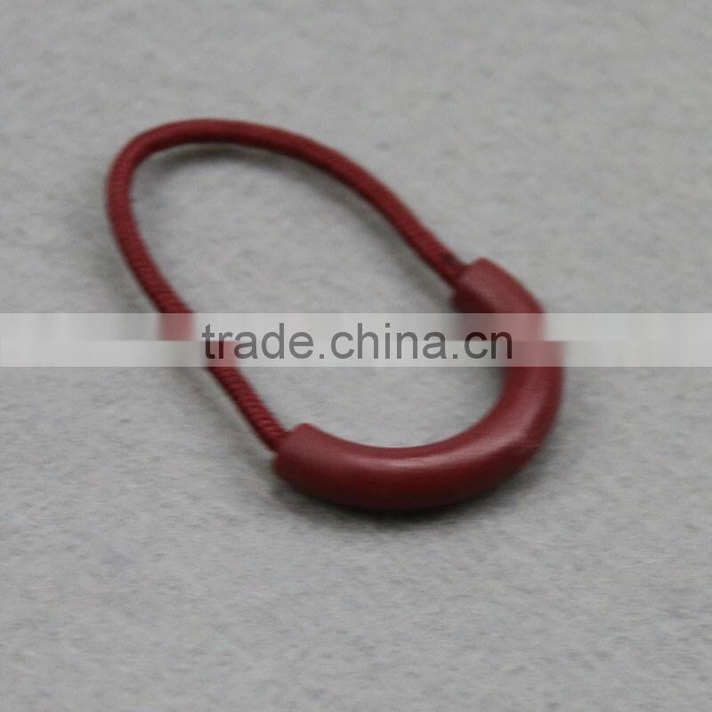 Zipper puller with nylon blue string