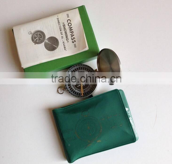 Muslim keychain qibla pocket compass Metal Case