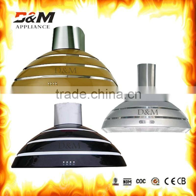 Suction Type range hood , ball round kitchen hood