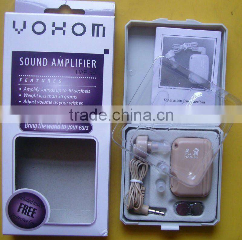 Hearing aid for hearing impairment with CE HAP-50