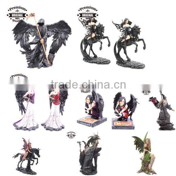 polyresin fat laughing chinese buddha with red and gold color 13cm