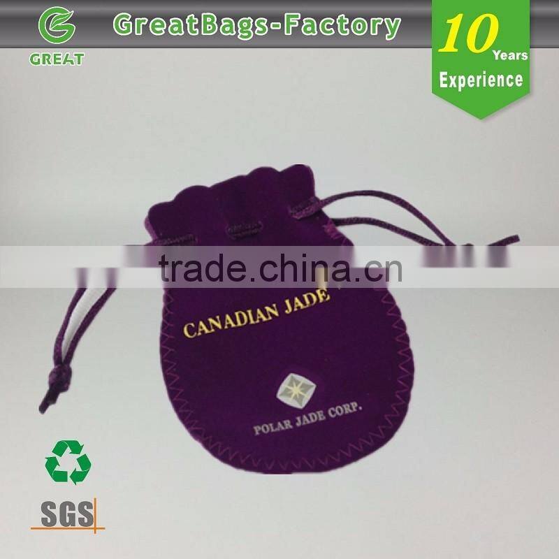 Promotional velvet drawstring pouch