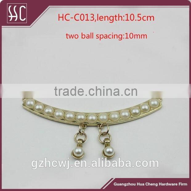 metal chain with pearls, metal handbag chain, Guangzhou metal chain