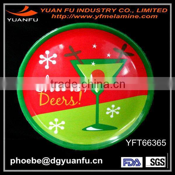 Rectangle melamine christmas trays