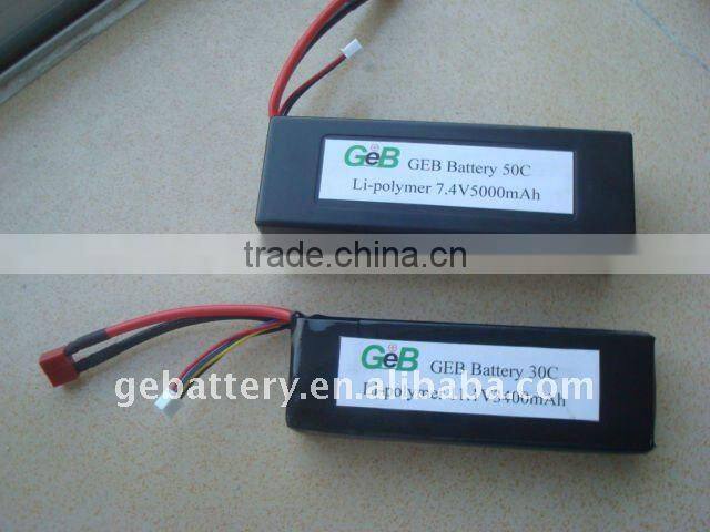 rc high rate lifepo4 battery pack 20C 22.4V 5000mAh