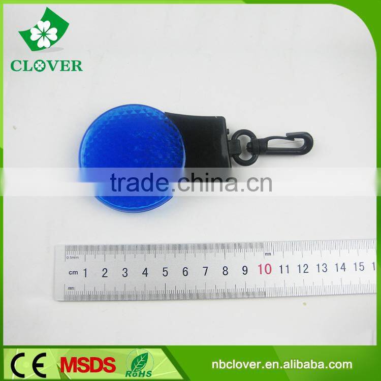 ABS material 3 LED round shape keychain with light