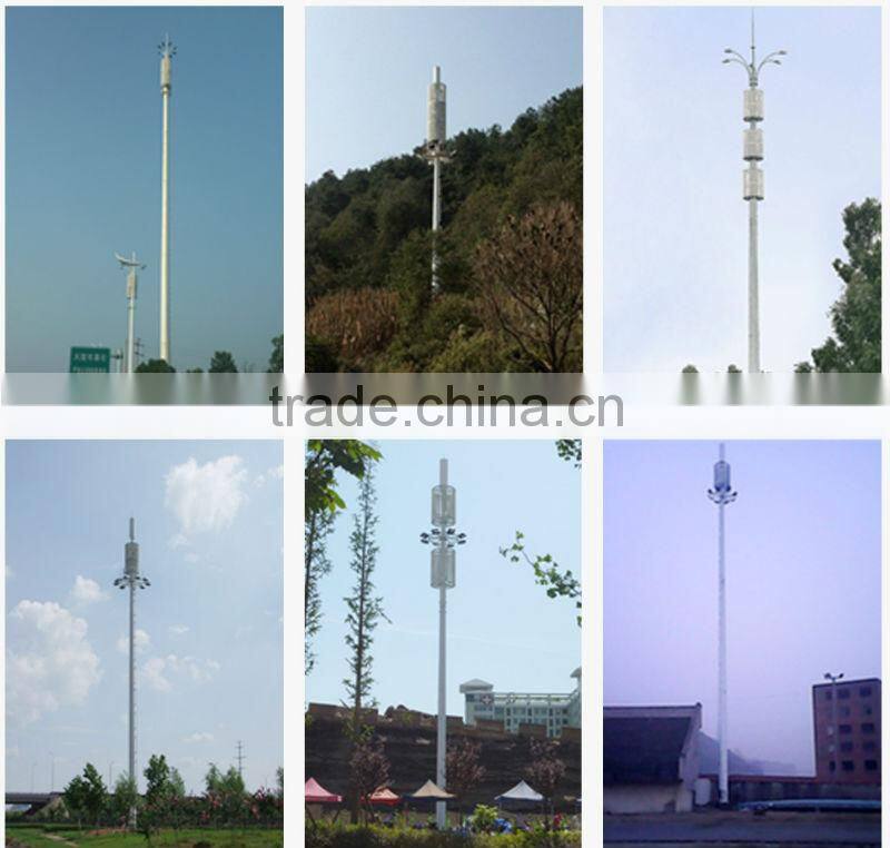 High quality base station steel monopole tower