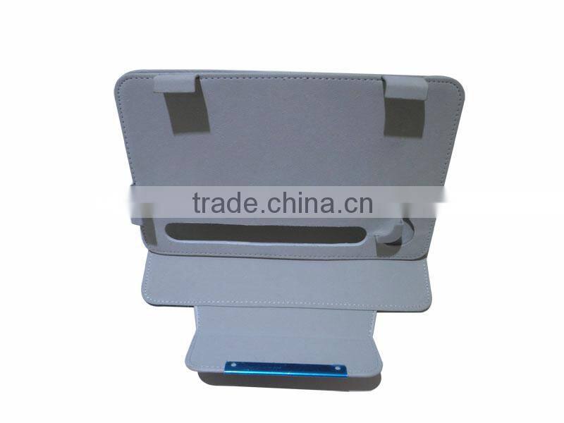 2014 New style hot selling custom stylish universal 360 degree rotation cartoon leather smart case for 7 inch tablet