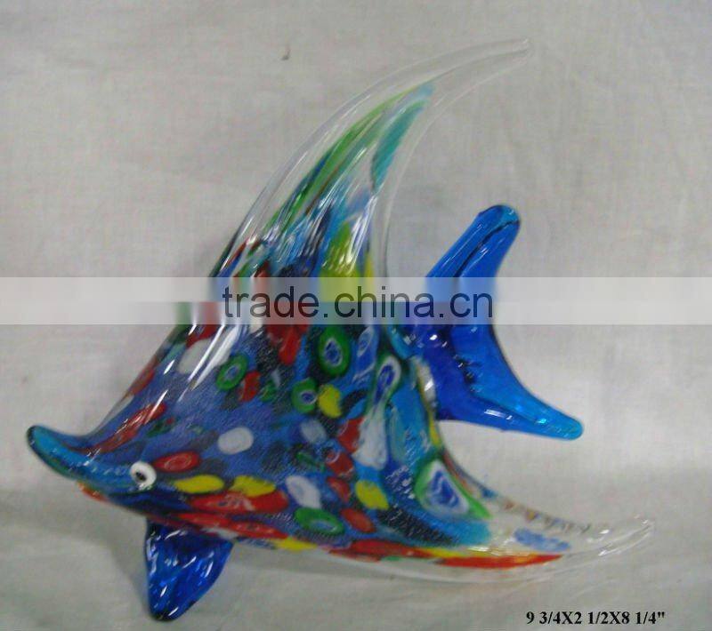 multicolored glass fish