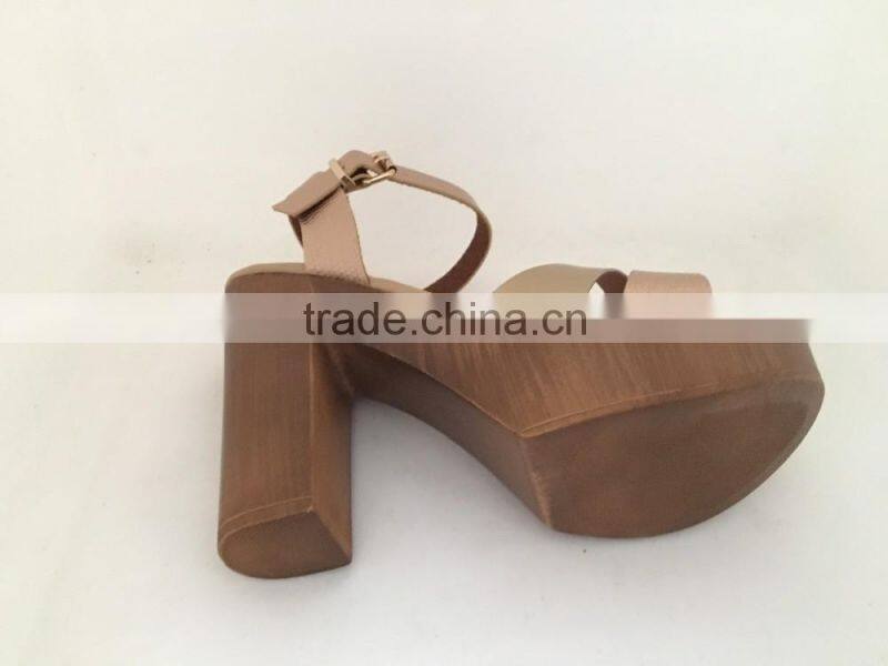 cx342 women wooden heel sandals