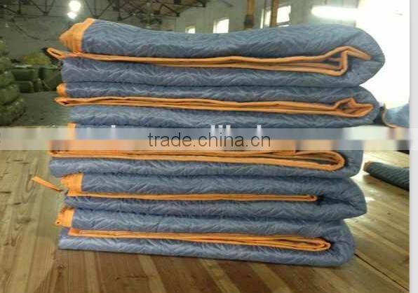 2015 good quality Binding printed Big size warehouse Blanket for Australia Furniture Removalist Blankets