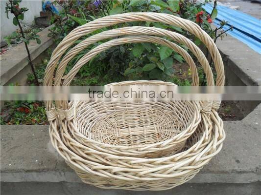 willow wicker gift basket, fruit basket, cup shape basket