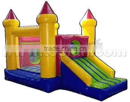 commercial inflatable bouncy castle with slide for children A3002