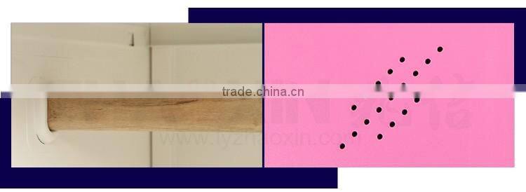2 vertical door pink clothing steel locker hot sale steel locker with mirror key lock wardrobe cabinet