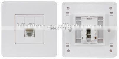 CAT 5e rj45/rj11 clipsal fiber face plate