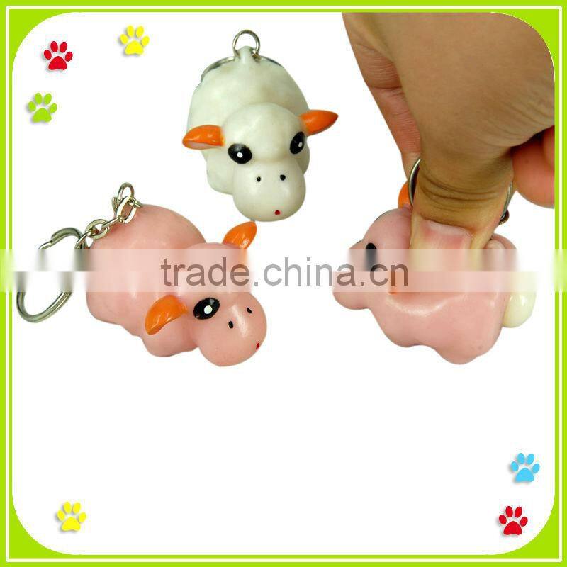 Promotinal Novelty Plastic Squeezable Keyring