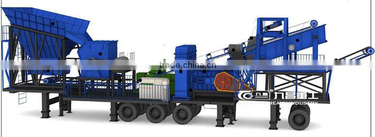 New type mobile roller crusher plant with full services