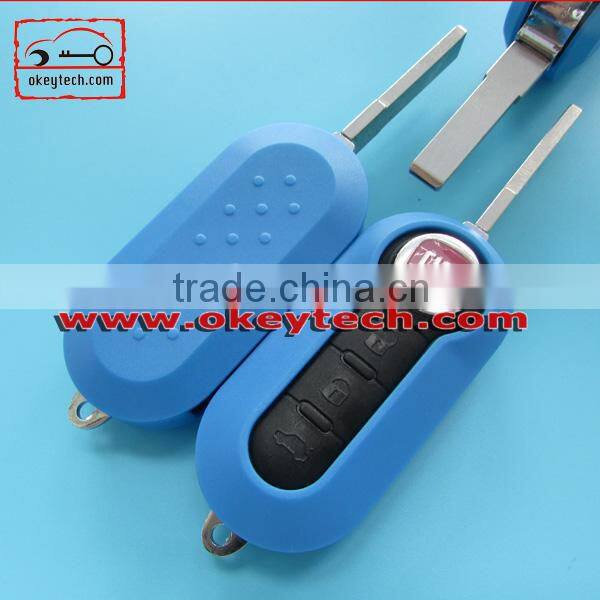 Best price car key shell Fiat key cover 3 button remote key shell for shell key fiat 500 key for fiat key shell