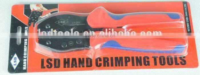 LSD experience production 10years CE ROHS good qutails pliers for surge connectors LY-30J ratchet hand crimping tools