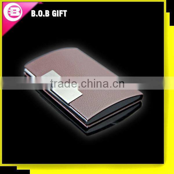 2014 Professional Manufacturer leather Folding Business Card Holder In China