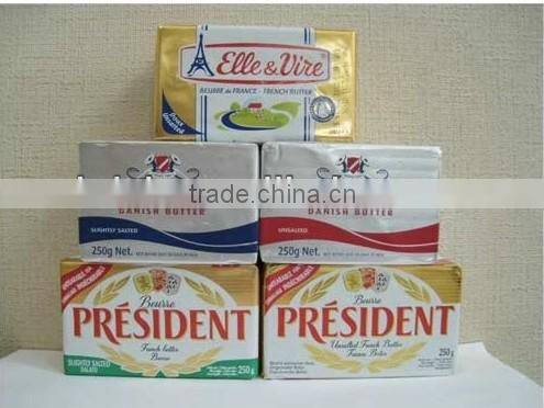 High quality printed greaseproof aluminum foil butter package