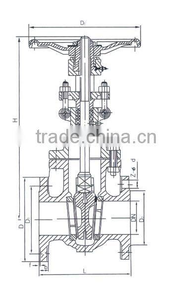 ANSI Standard DN100 Stem Gate Valve