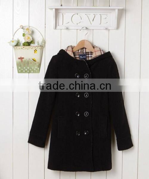 2015 High Quality Double Button New Fashion Coat Custom Long Style Cheaper Ladies Winter Coats Xxl
