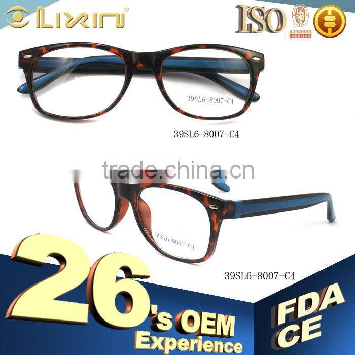 Fashion Design Plastic Eyeglasses Optical Frames 39SL6-8007