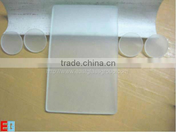 3-12mm acid etched glass for office enclosures