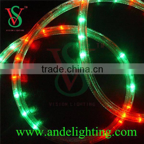 High Quality 3 wires 50 meter holiday decorative led rope light