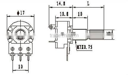 dual gang potentiometers