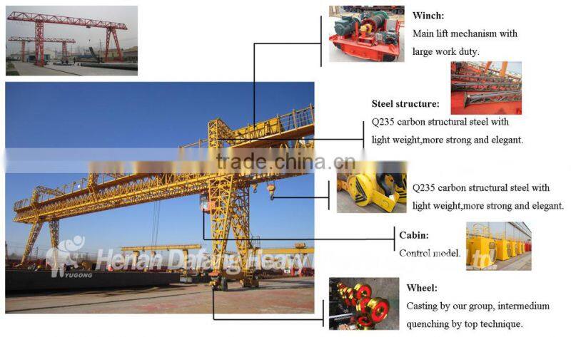 High Quality Single Girder Truss Type Gantry Crane 10ton Price