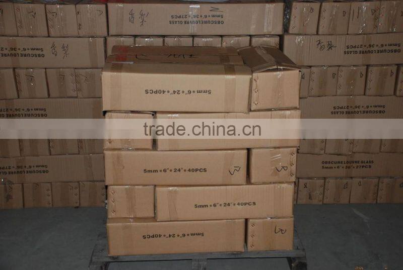 Customized sizes Decorative louver glass, price of glass louver windows