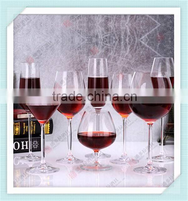 High quality thick stem wine glass china factory hand made wine glass cup with good price