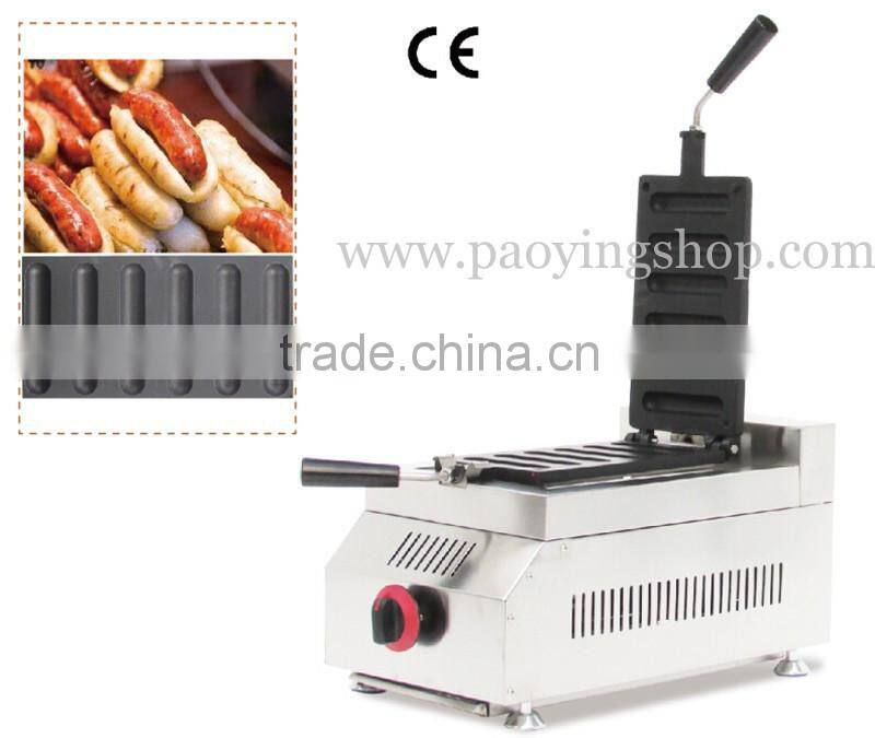 6pcs Commercial Use Non-stick LPG Gas Sausage Danish Bar Maker