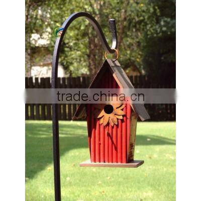 64 in Black Forged Shepherd Hook