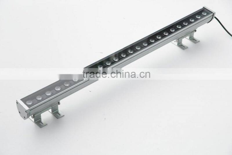 Outdoor lighting IP65 aluminum housing RGB color changing 3 in1 36W led strip wall washer lamp