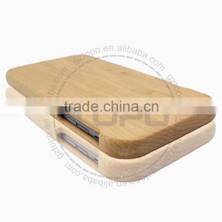 Real wood wooden Separated up and down The wooden shell phone case cover for iphone 6 6s plus