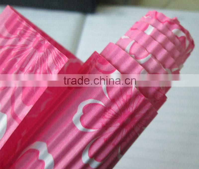 Corrugated Flowers wrapping paper