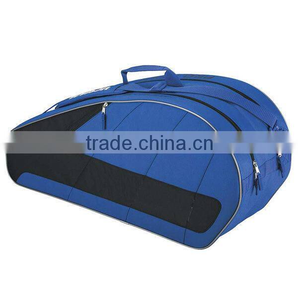 Sports Racket Bag with shoe compartment and 5 Pieces Compartment, Made of Oxford Cloth