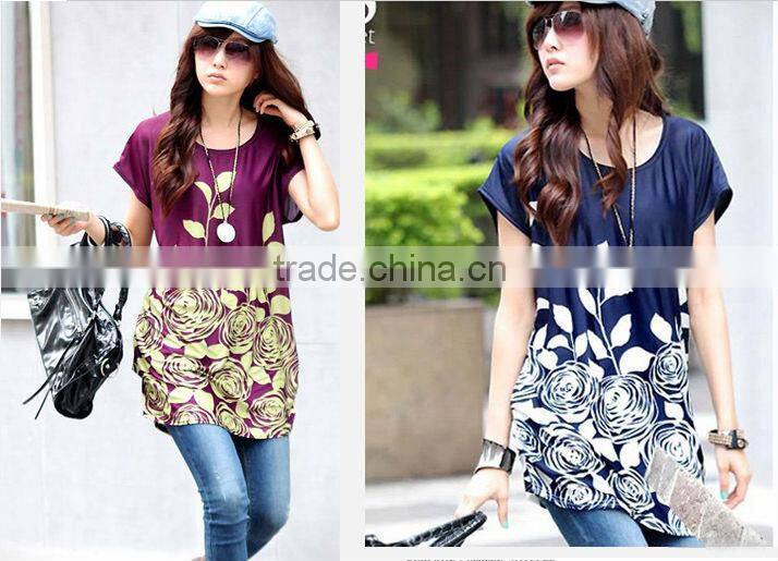 ladies T-shirt skirt casual dresses