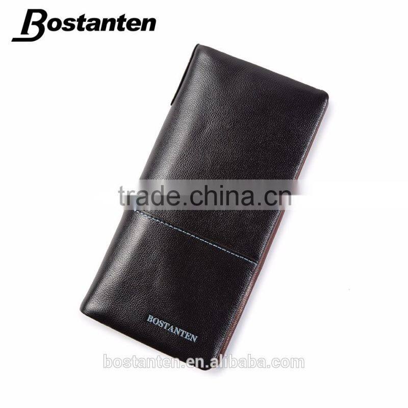 wholesale fashion men wallet money clip leather long purse