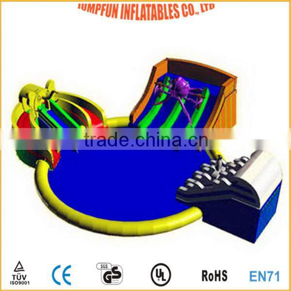 adults and kids water playground games inflatable pool with slides combined