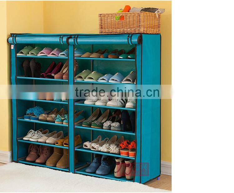 Double Row Large Shoe Rack with cover