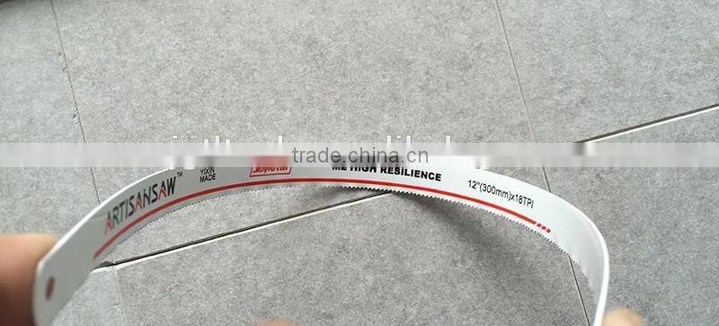 Free Shipping Flexible HSS Bi-metal M42 12"x1/2" (300mm Length) Hacksaw Blades 24TPI for metal Hand steel saw blades