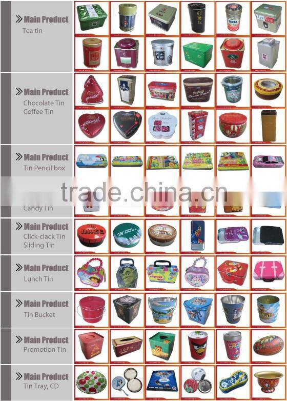 round click clack tin in candy packaging