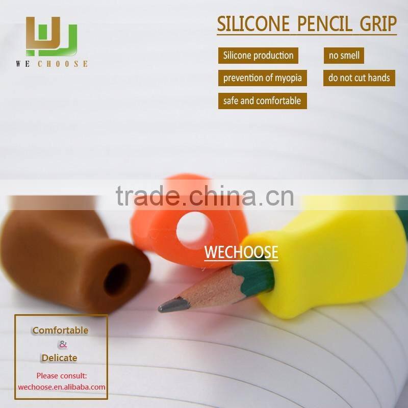 Wholesale Wide Varieties Fancy silicone pencil grip beneficial for kids learning to write