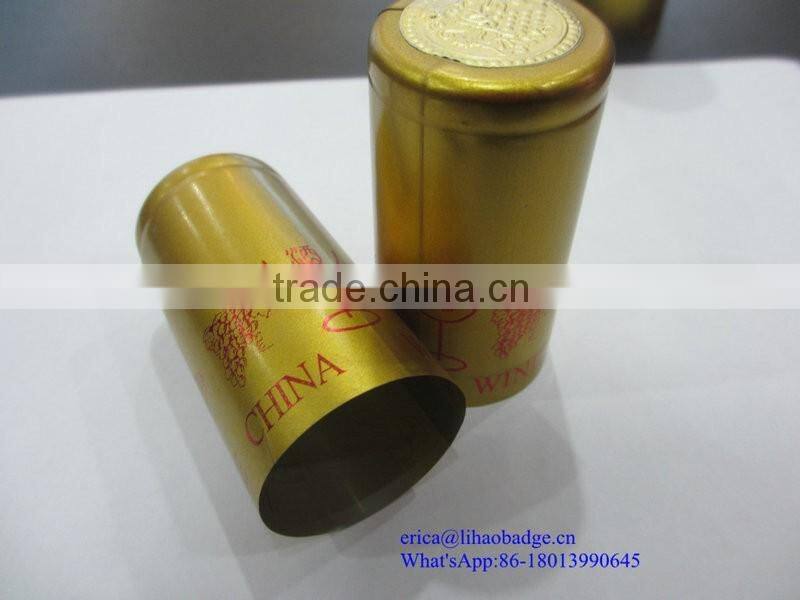 High Quality Colorful Clear Plastic Bottle Cap Shrink Wrap